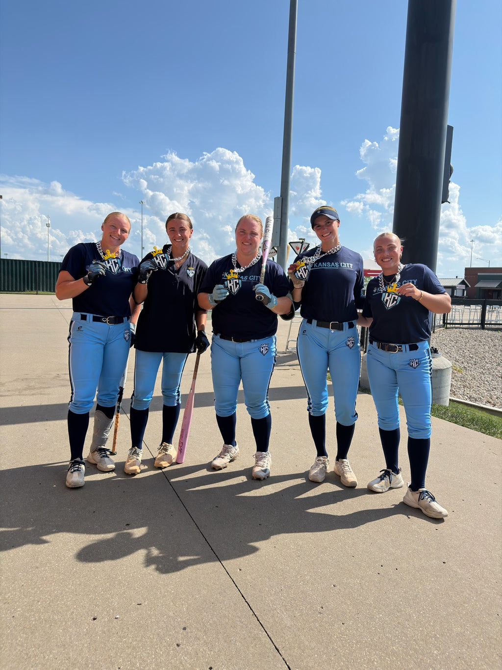 KC Diamonds players wearing The Diamonds Chain
