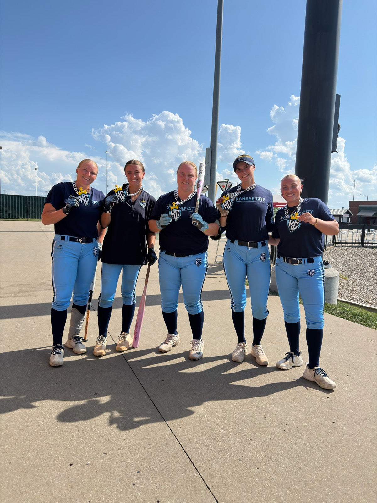 KC Diamonds players wearing The Diamonds Chain